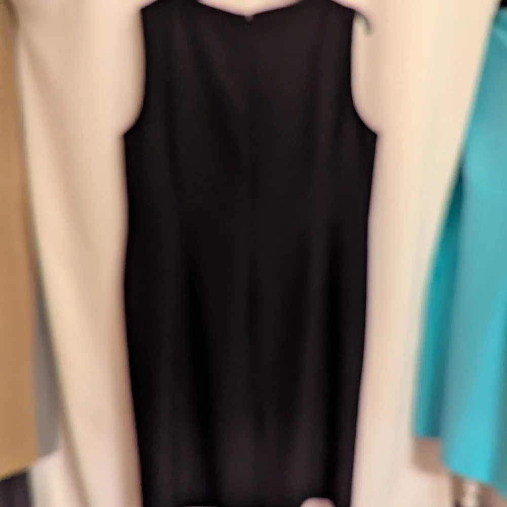 Kasper Black Sleeveless Crew Neck Dress 18 - Picture 3 of 4
